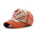 Rebel Embroidered Fist Denim Cap
