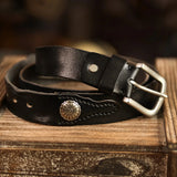 Ranchland Leather Cowskin Belt