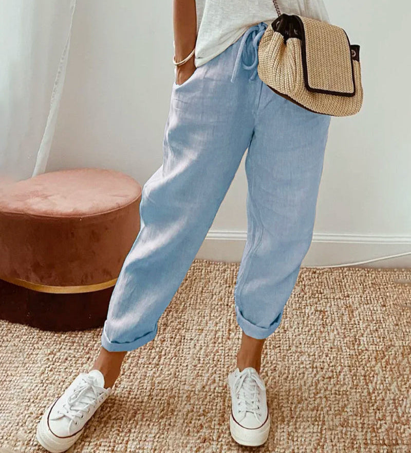 Marina High-Waist Wide-Leg Pants