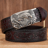 Harland Split Leather Western Buckle Belt