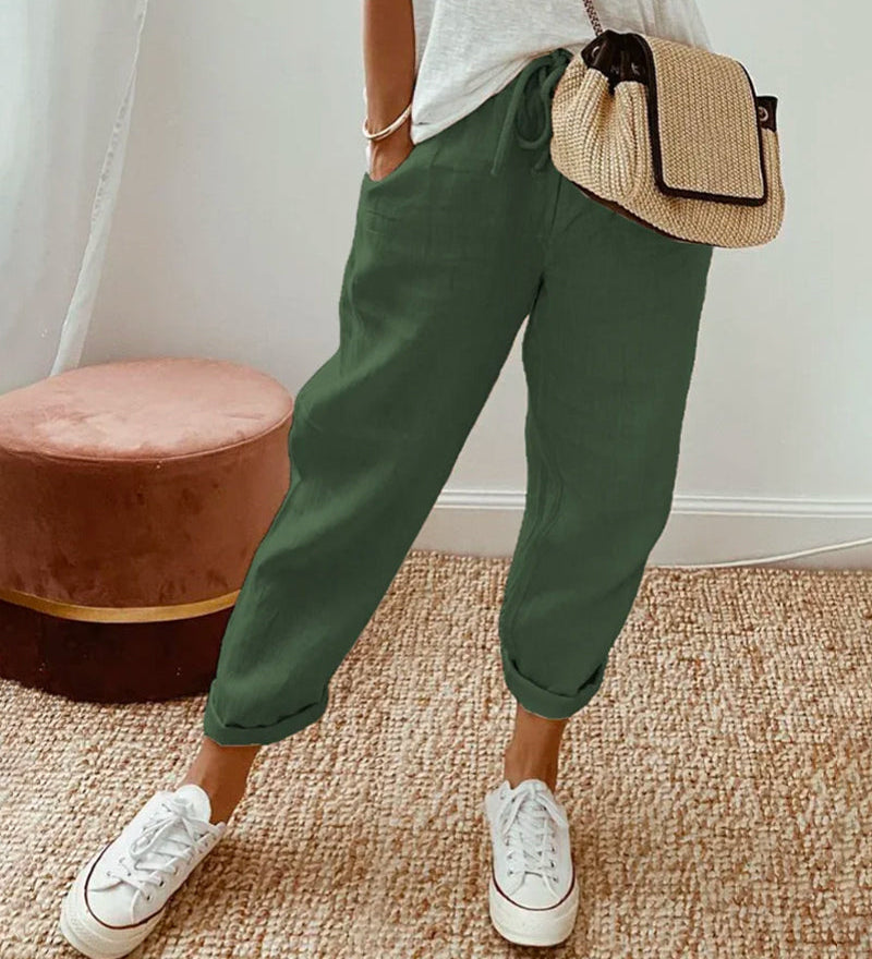 Marina High-Waist Wide-Leg Pants
