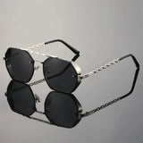 Monarch Gold-Accent UV400 Sunglasses
